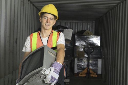 Efficient waste management practices on a building site